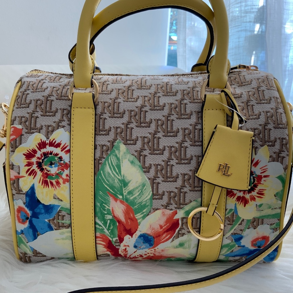 Monogram Jacquard Medium RALPH Lauren Original Brand New with tags!!!